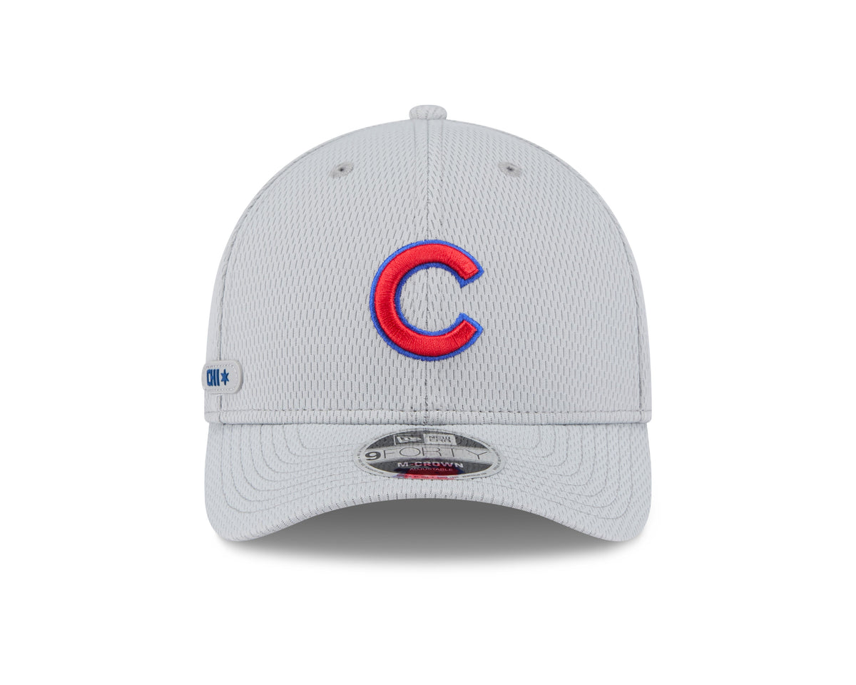 Chicago Cubs New Era Gray Clubhouse M-Crown 9FORTY Adjustable Hat product image 2, provided for visual reference and product