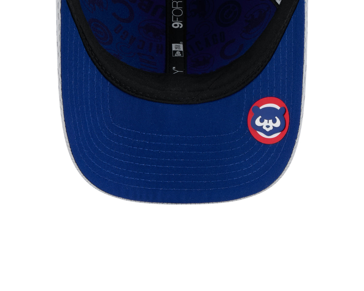 Chicago Cubs New Era Gray Clubhouse M-Crown 9FORTY Adjustable Hat product image 7, provided for visual reference and product