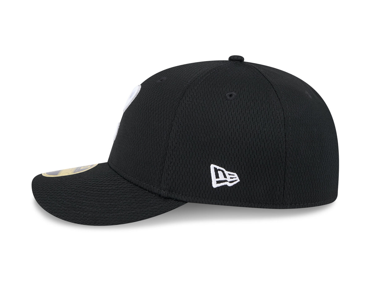 Chicago White Sox New Era Black 2025 Clubhouse Alternate 59FIFTY Low Profile Fitted Hat product image 4, provided for visual