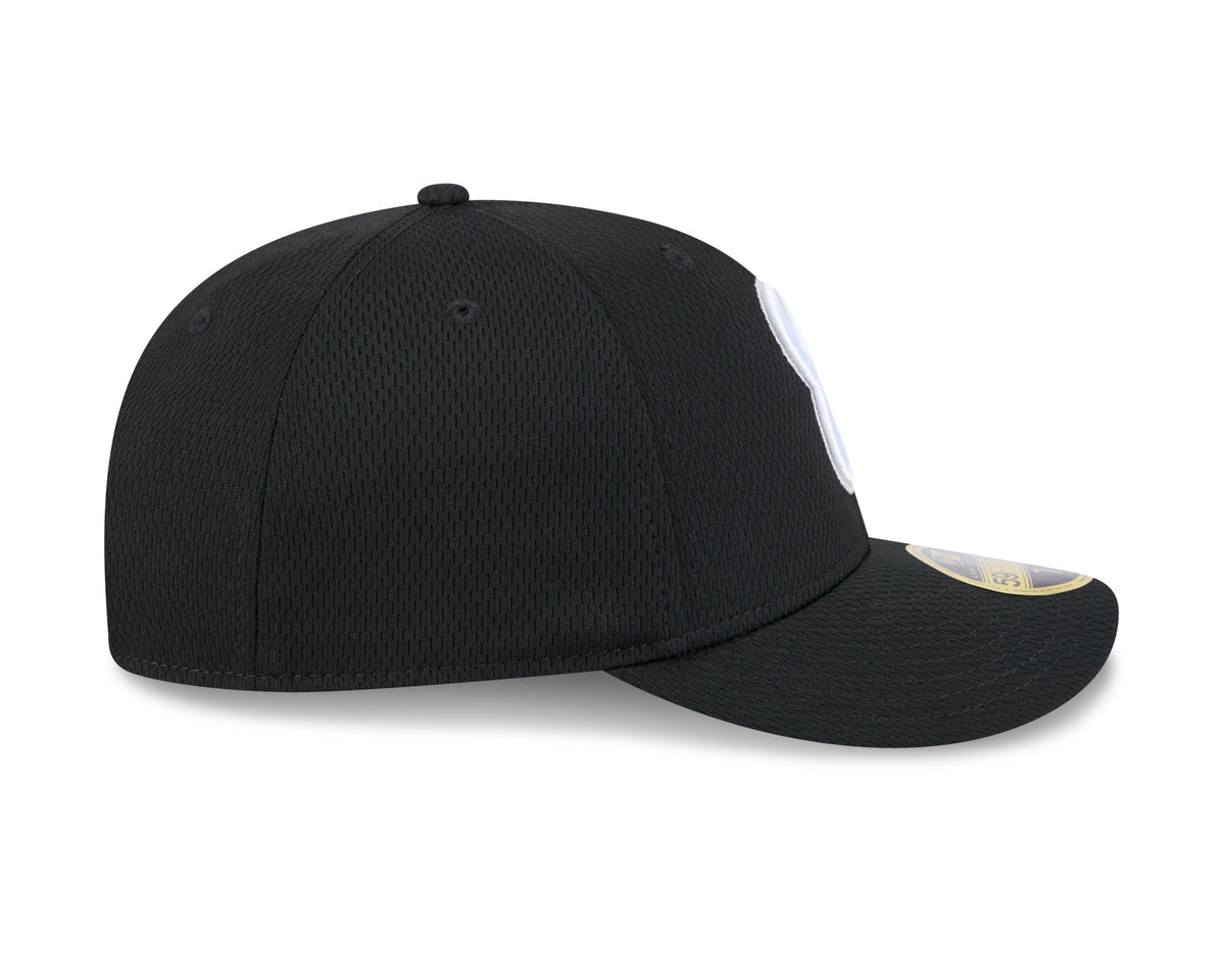 Chicago White Sox New Era Black 2025 Clubhouse Alternate 59FIFTY Low Profile Fitted Hat product image 5, provided for visual