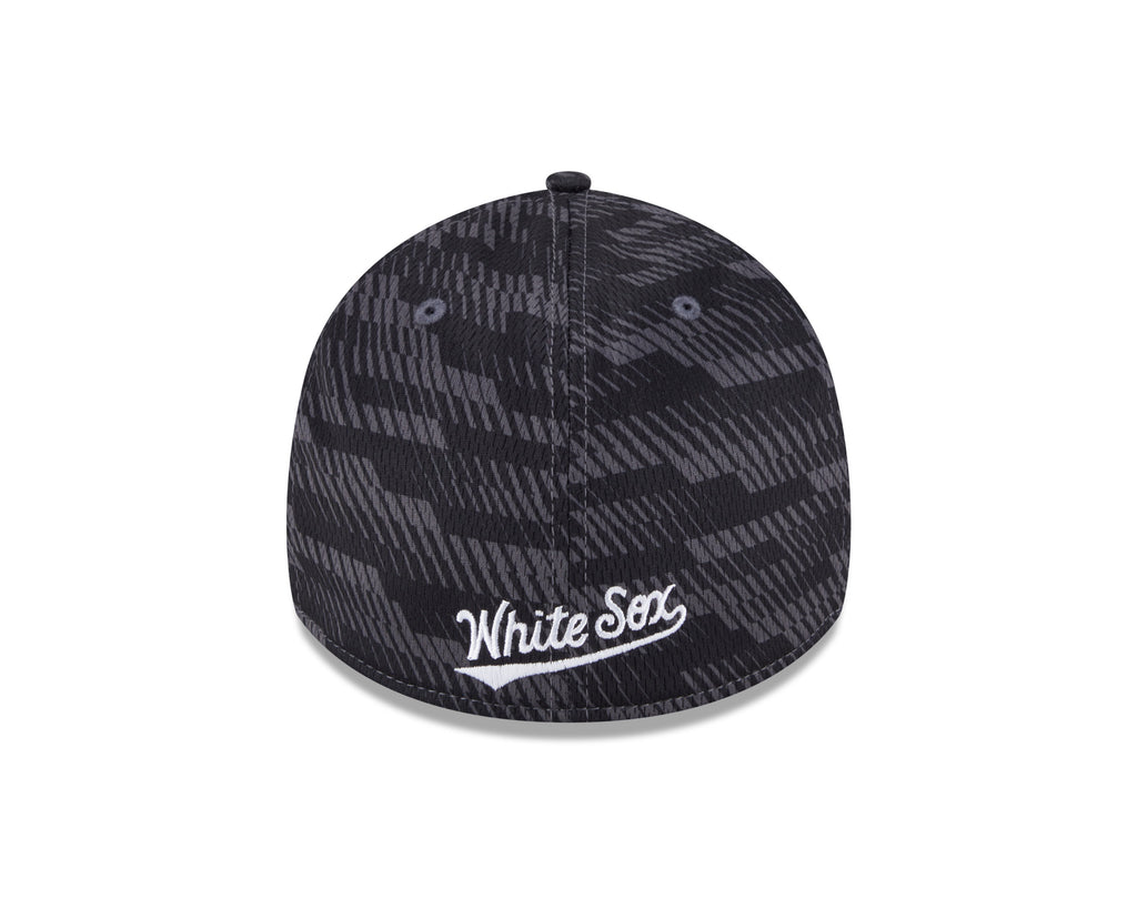Chicago White Sox Black 2025 Clubhouse Alternate New Era 39THIRTY Flex Hat product image 6, provided for visual reference