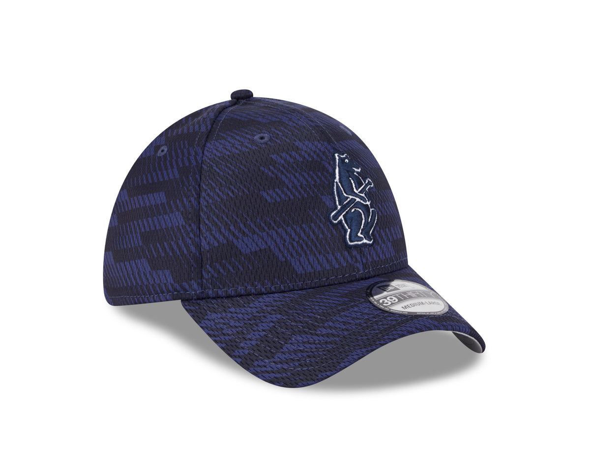 Chicago Cubs Navy 2025 Clubhouse 1914 Bear Alternate New Era 39THIRTY Flex Hat product image 3, provided for visual