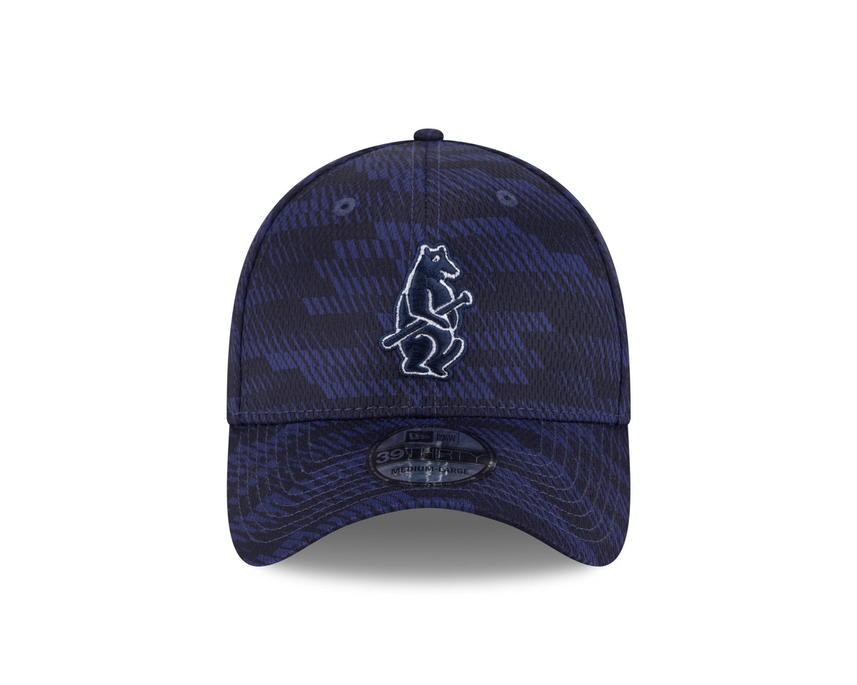 Chicago Cubs Navy 2025 Clubhouse 1914 Bear Alternate New Era 39THIRTY Flex Hat product image 2, provided for visual