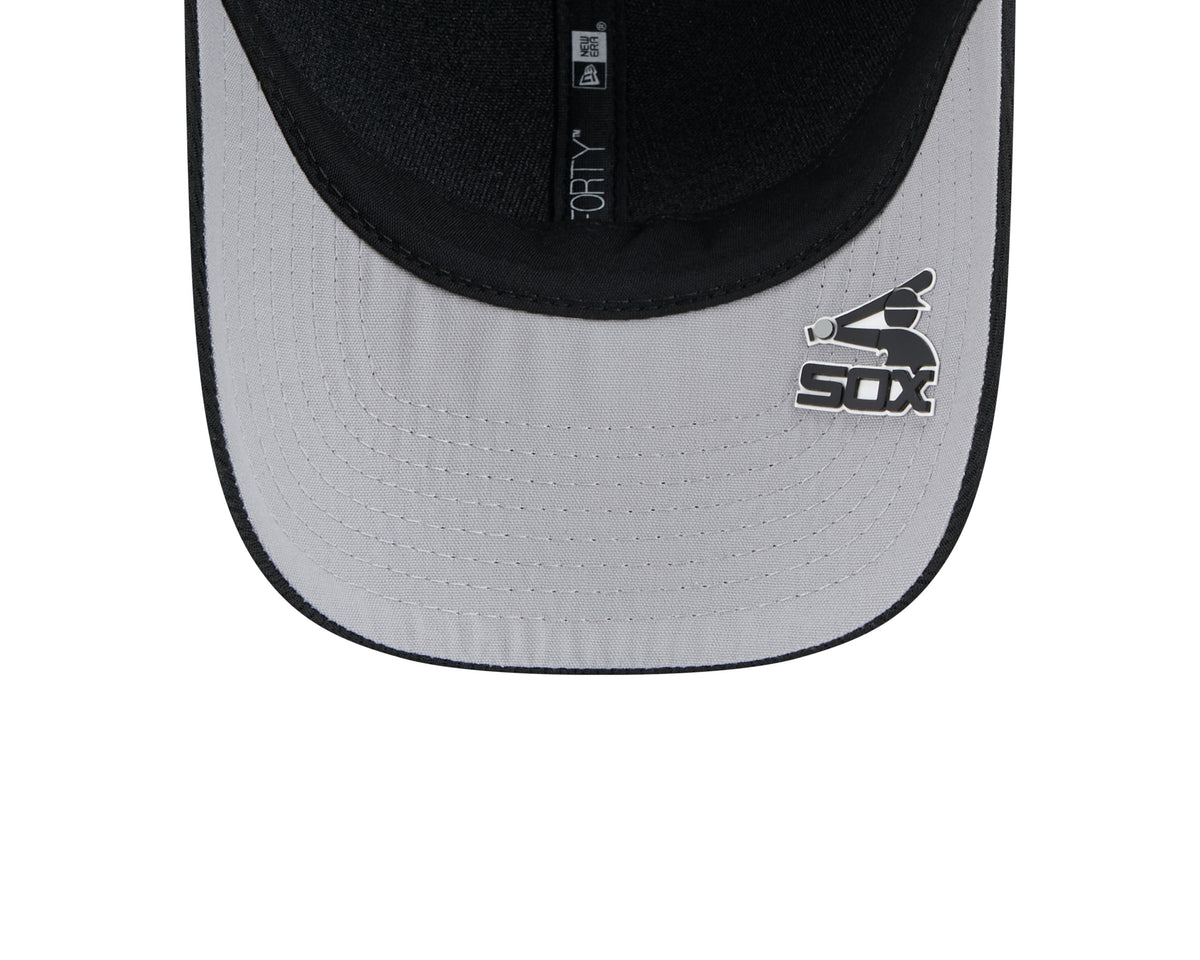 Chicago White Sox New Era Black 2025 Clubhouse Alternate M-Crown 9FORTY Adjustable Hat product image 7, provided for visual