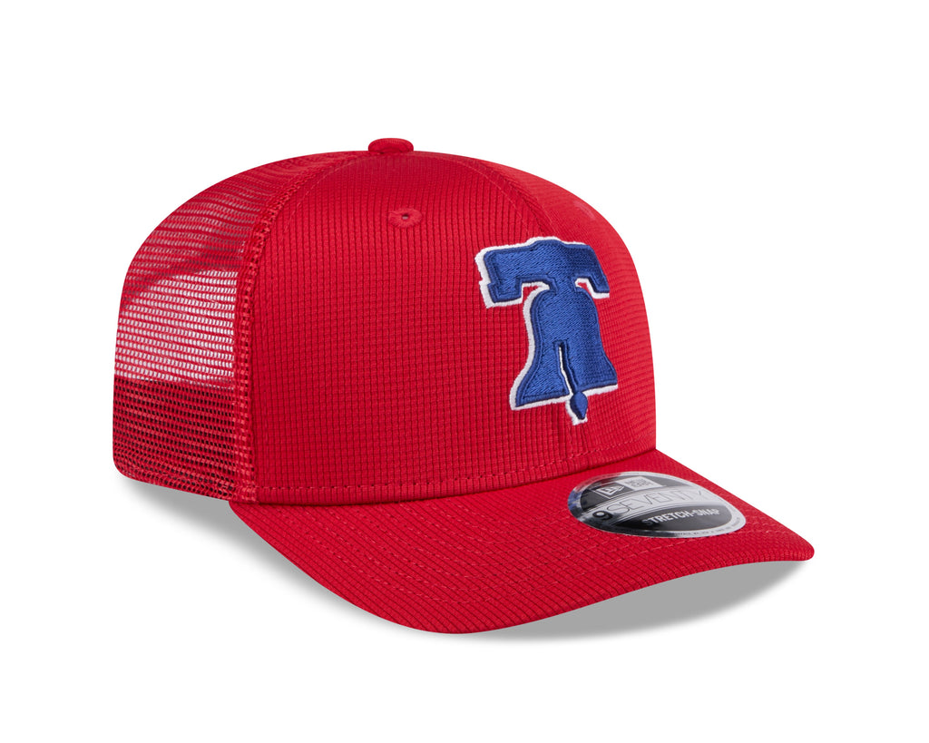 Philadelphia Phillies New Era Red 2025 Spring Training 9SEVENTY Trucker Hat product image 3, provided for visual reference