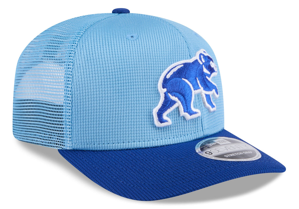 Chicago Cubs New Era Blue 2025 Spring Training 9SEVENTY Trucker Hat product image 1, provided for visual reference and