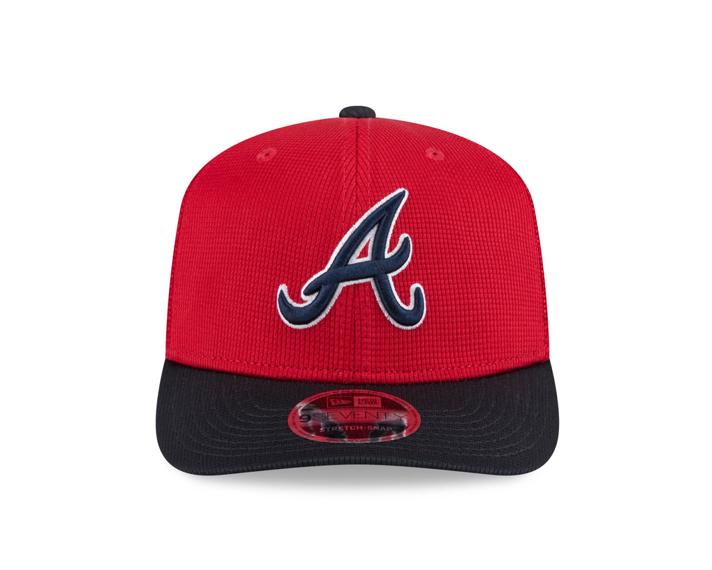Atlanta Braves New Era Red/Navy 2025 Spring Training 9SEVENTY Trucker Hat product image 2, provided for visual reference and