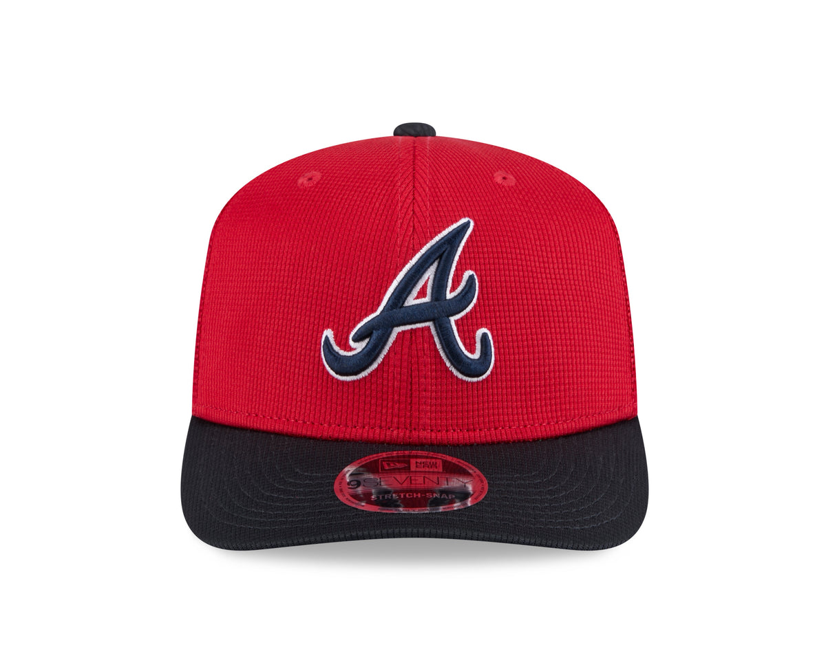 Atlanta Braves New Era Red/Navy 2025 Spring Training 9SEVENTY Trucker Hat product image 2, provided for visual reference and