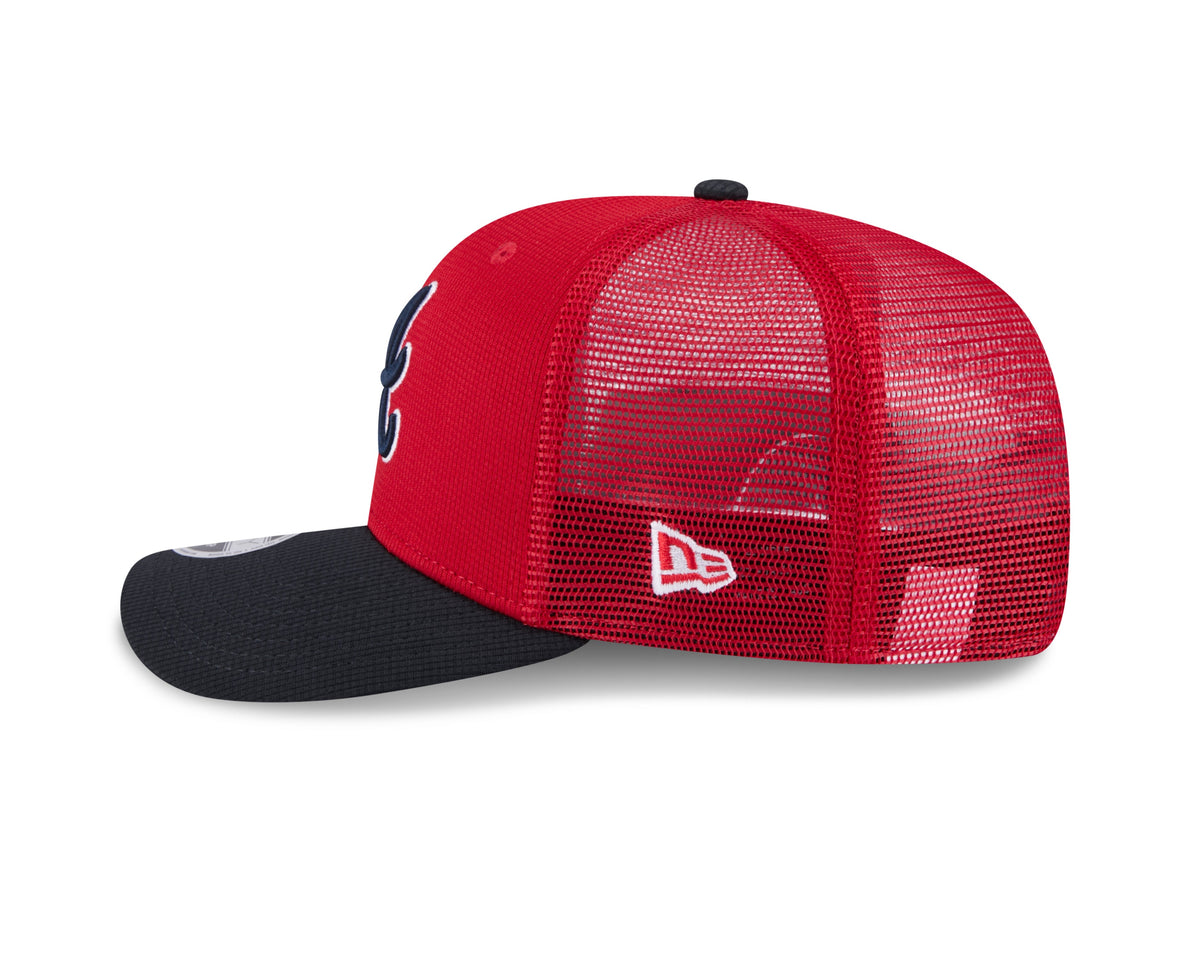 Atlanta Braves New Era Red/Navy 2025 Spring Training 9SEVENTY Trucker Hat product image 4, provided for visual reference and