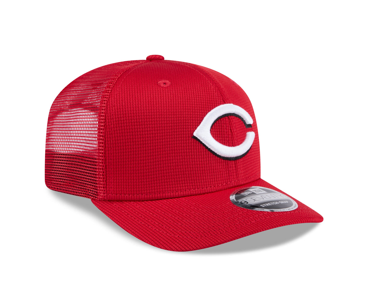 Cincinnati Reds New Era Red 2025 Spring Training 9SEVENTY Trucker Hat product image 3, provided for visual reference and