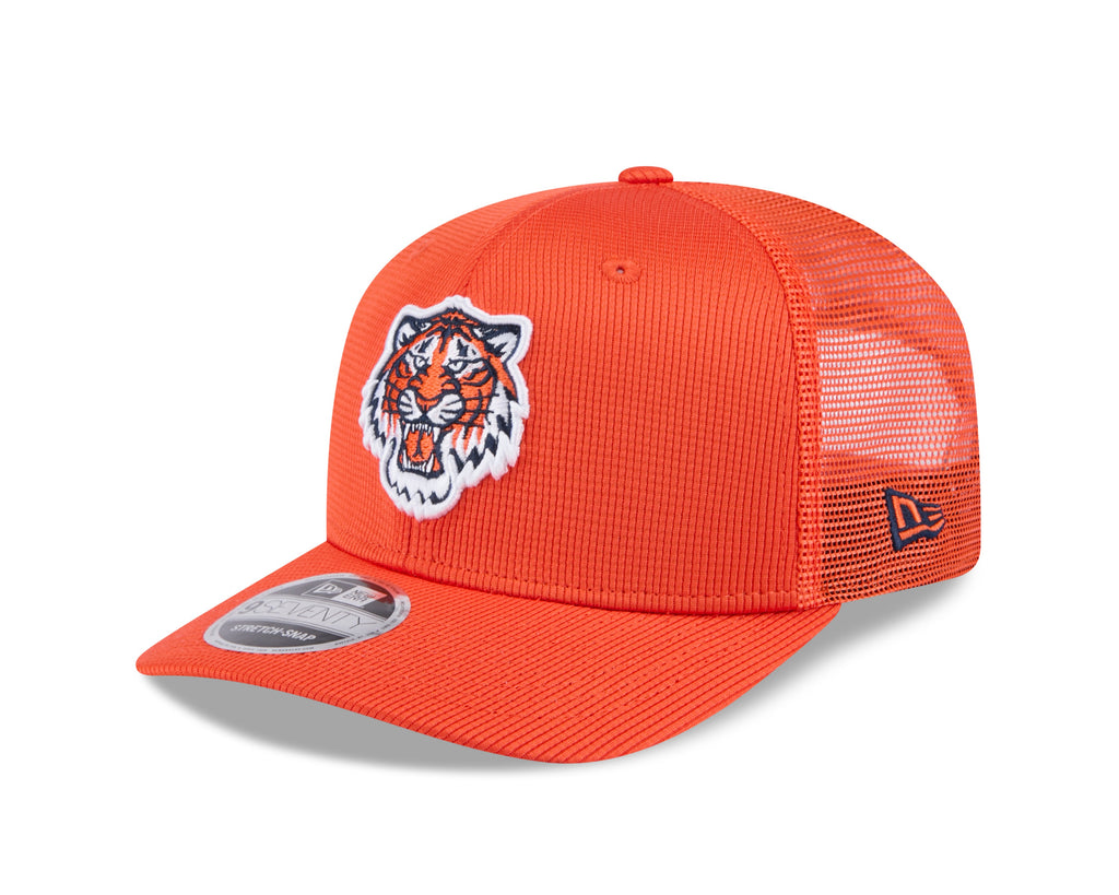 Detroit Tigers New Era Orange 2025 Spring Training 9SEVENTY Trucker Hat product image 8, provided for visual reference and