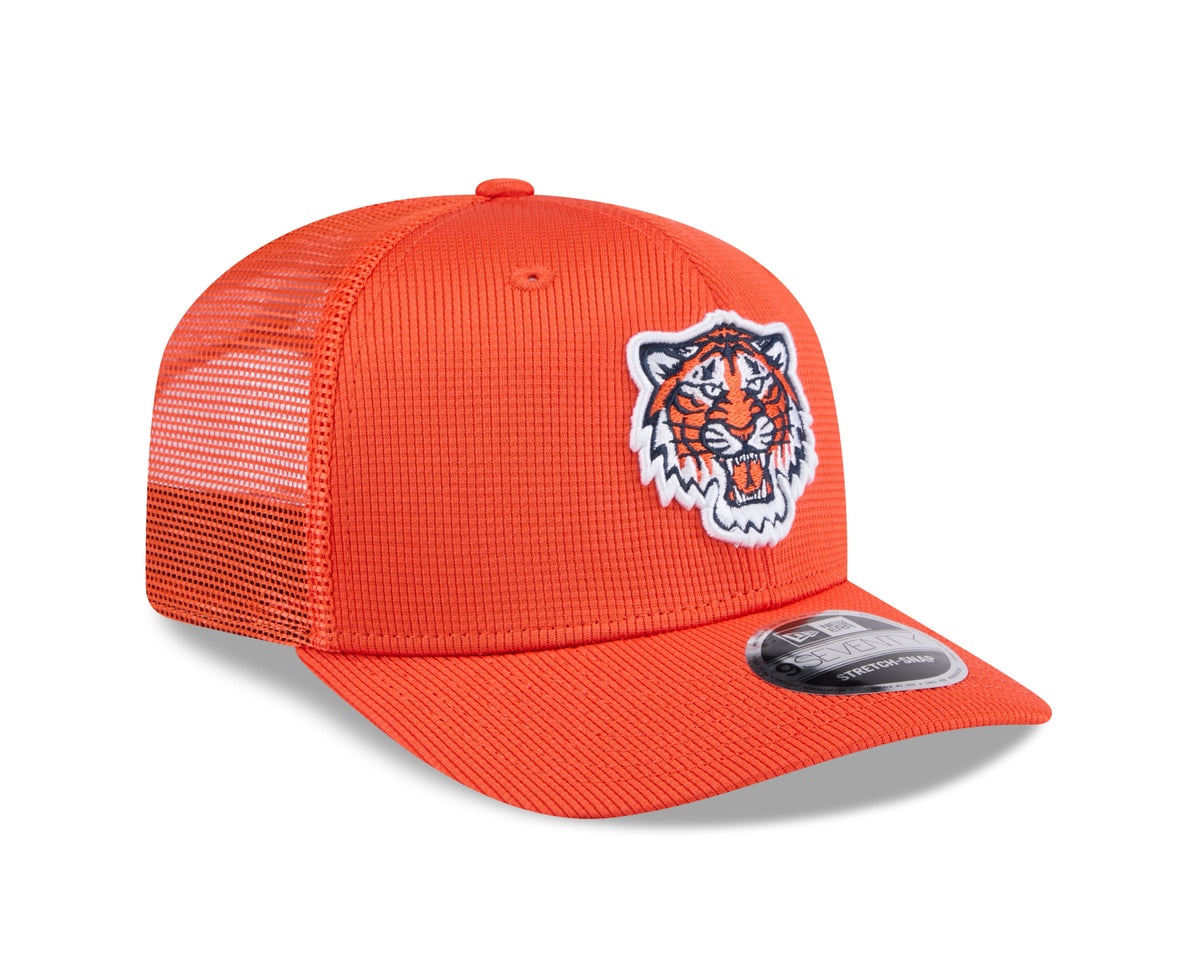 Detroit Tigers New Era Orange 2025 Spring Training 9SEVENTY Trucker Hat product image 3, provided for visual reference and