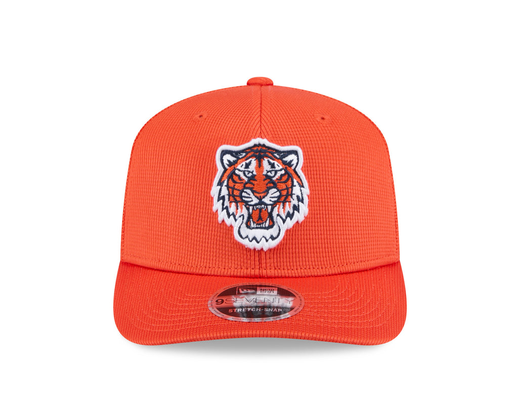 Detroit Tigers New Era Orange 2025 Spring Training 9SEVENTY Trucker Hat product image 2, provided for visual reference and