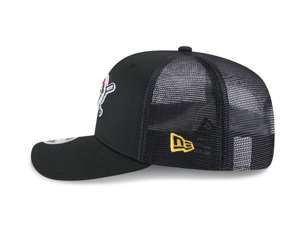 Pittsburgh Pirates New Era Black 2025 Spring Training 9SEVENTY Trucker Hat product image 4, provided for visual reference