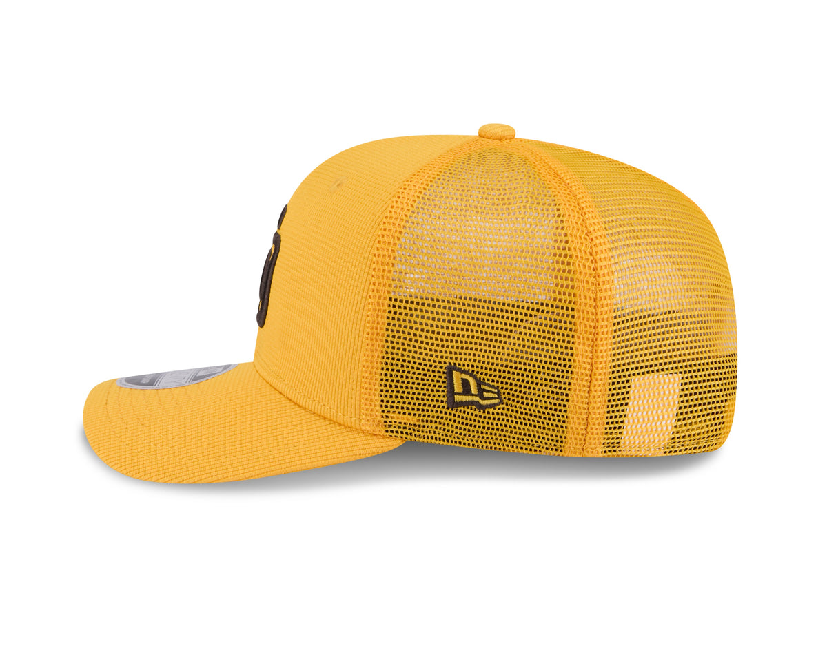 San Diego Padres New Era Yellow 2025 Spring Training 9SEVENTY Trucker Hat product image 4, provided for visual reference and