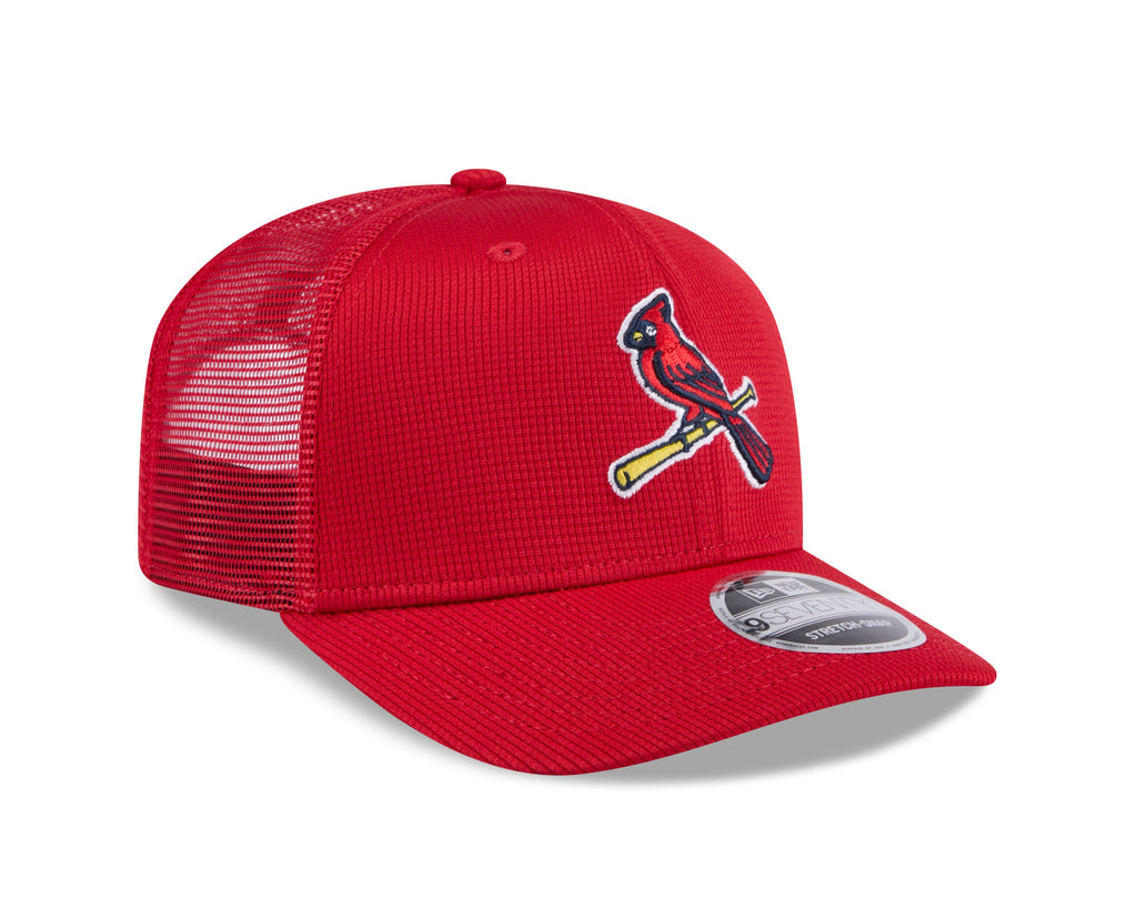 St. Louis Cardinals New Era Red 2025 Spring Training 9SEVENTY Trucker Hat product image 3, provided for visual reference and
