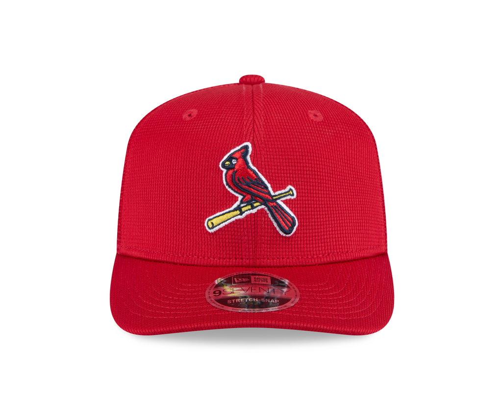 St. Louis Cardinals New Era Red 2025 Spring Training 9SEVENTY Trucker Hat product image 2, provided for visual reference and