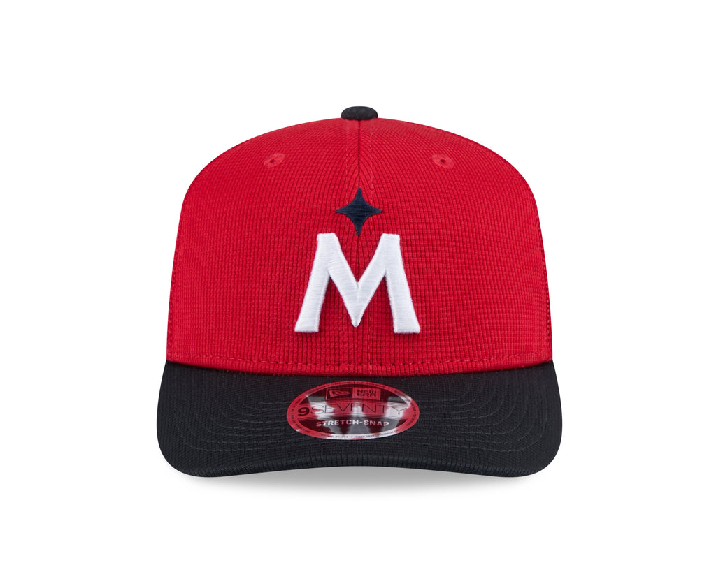 Minnesota Twins New Era Red/Navy 2025 Spring Training 9SEVENTY Trucker Hat product image 2, provided for visual reference