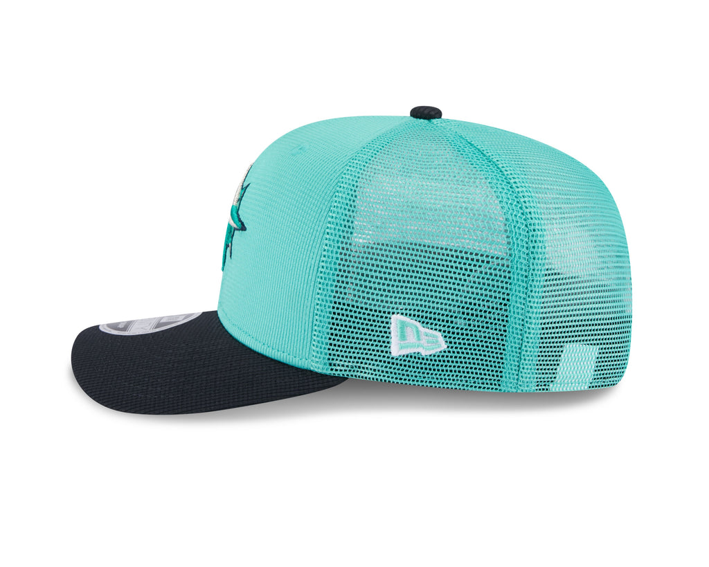 Seattle Mariners New Era Teal/Navy 2025 Spring Training 9SEVENTY Trucker Hat product image 4, provided for visual reference
