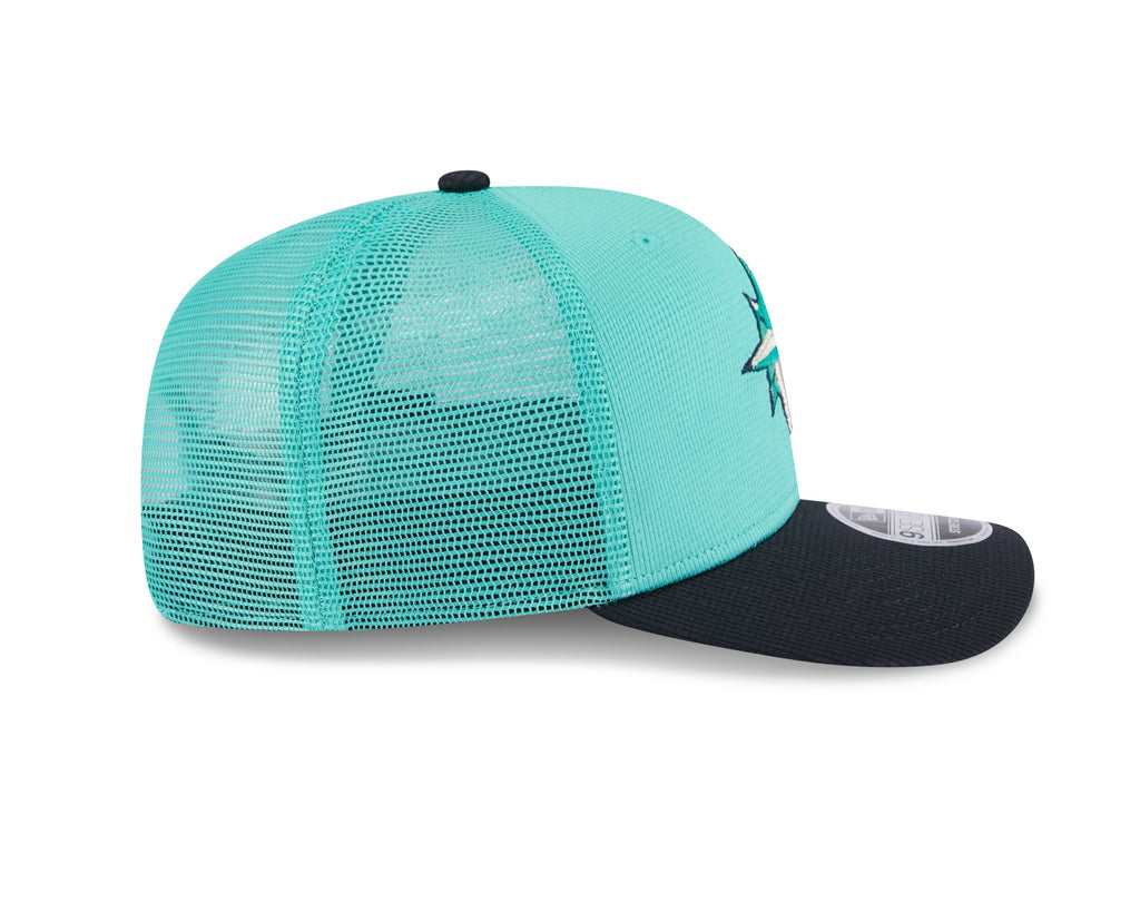 Seattle Mariners New Era Teal/Navy 2025 Spring Training 9SEVENTY Trucker Hat product image 5, provided for visual reference