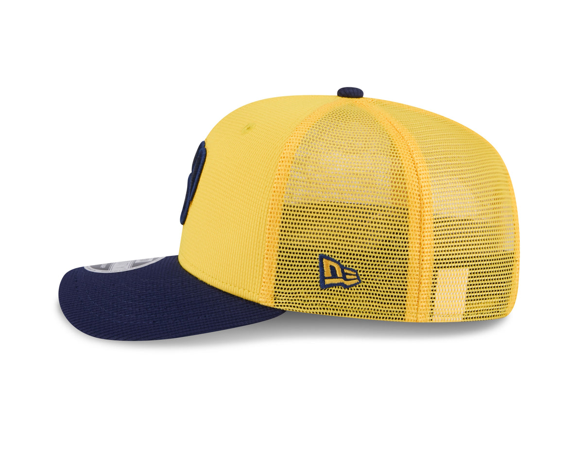 Milwaukee Brewers New Era Yellow/Navy 2025 Spring Training 9SEVENTY Trucker Hat product image 4, provided for visual