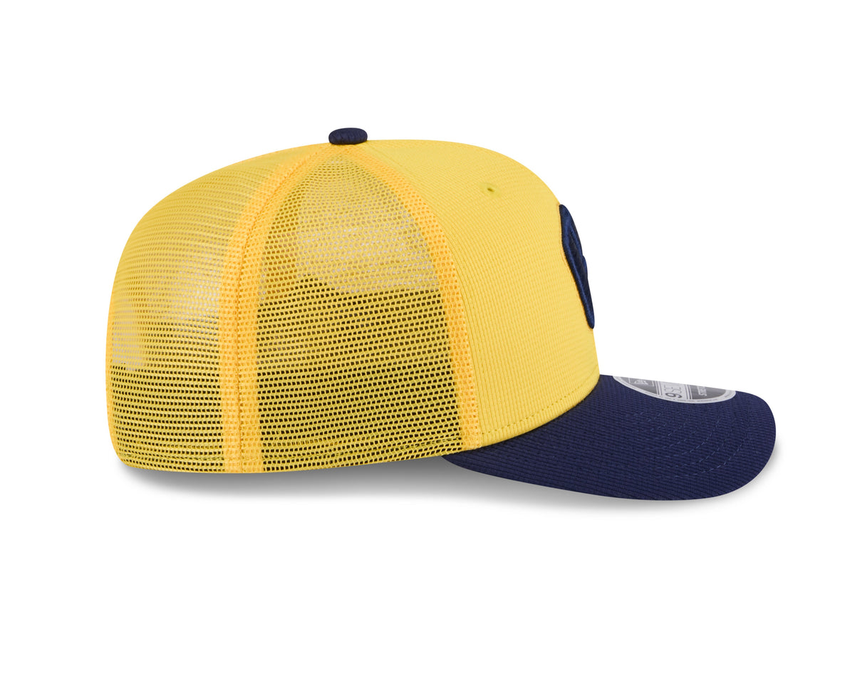 Milwaukee Brewers New Era Yellow/Navy 2025 Spring Training 9SEVENTY Trucker Hat product image 5, provided for visual