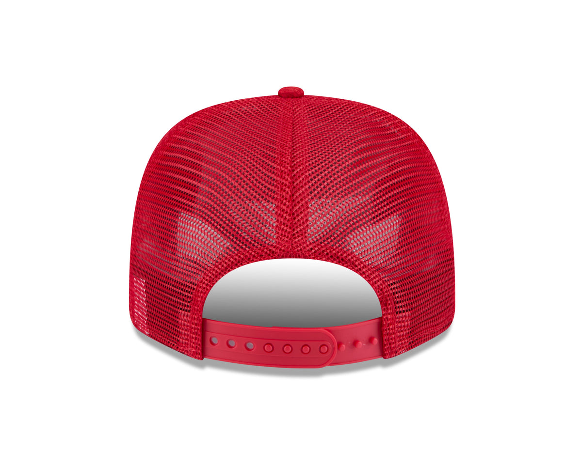 Philadelphia Phillies New Era Red 2025 Spring Training 9SEVENTY Trucker Hat With Patch product image 6, provided for visual