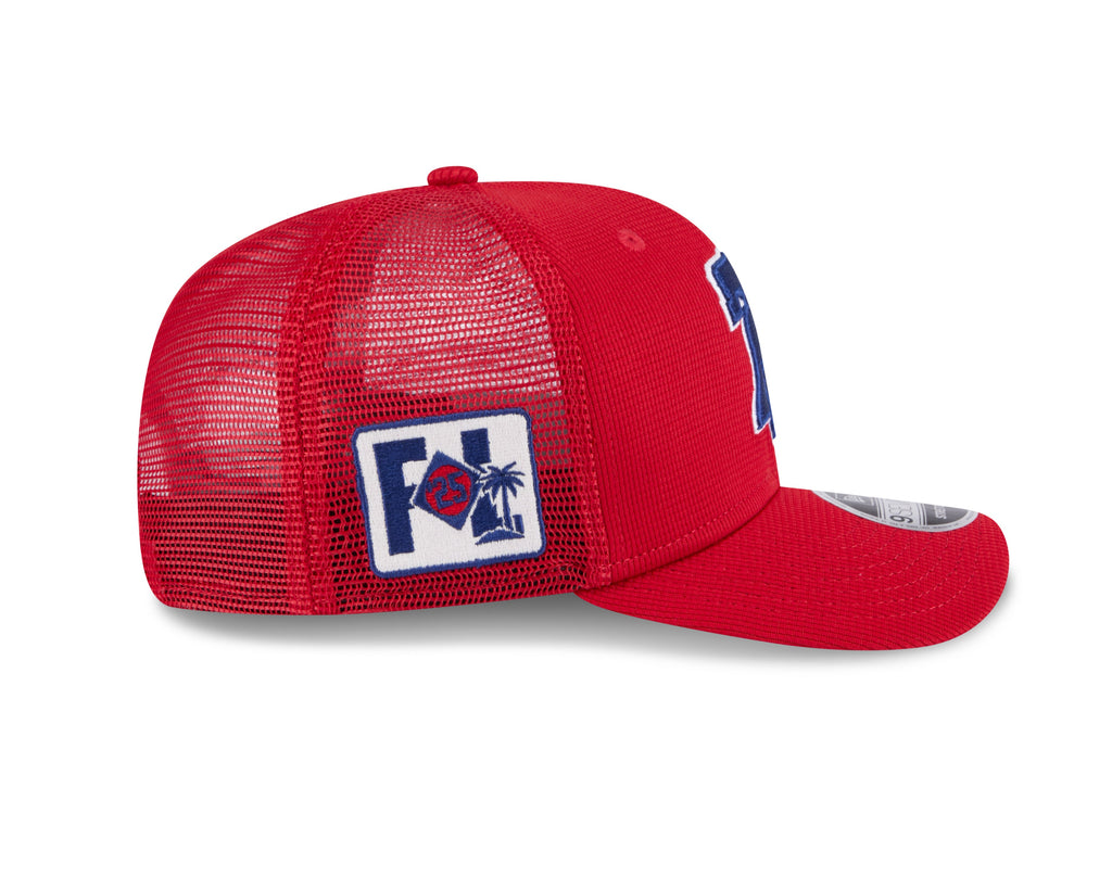 Philadelphia Phillies New Era Red 2025 Spring Training 9SEVENTY Trucker Hat With Patch product image 4, provided for visual
