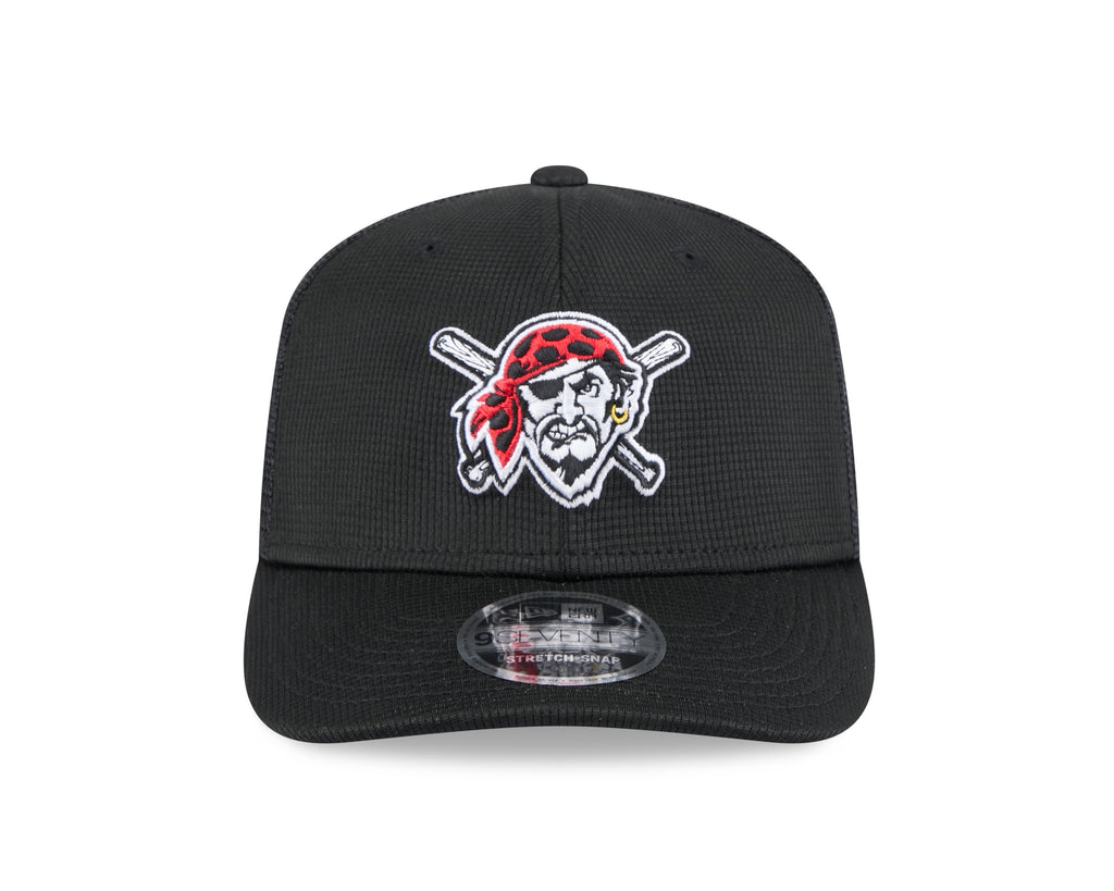 Pittsburgh Pirates New Era Black 2025 Spring Training 9SEVENTY Trucker Hat With Patch product image 2, provided for visual