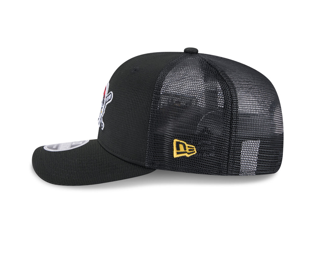 Pittsburgh Pirates New Era Black 2025 Spring Training 9SEVENTY Trucker Hat With Patch product image 4, provided for visual