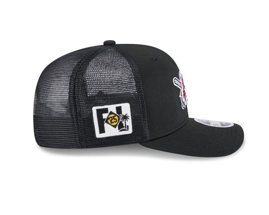 Pittsburgh Pirates New Era Black 2025 Spring Training 9SEVENTY Trucker Hat With Patch product image 5, provided for visual
