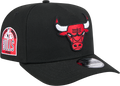 Chicago Bulls New Era Black A-Frame 9FIFTY Snapback Hat product image 1, provided for visual reference and product detail