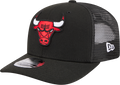 Chicago Bulls New Era Black 9SEVENTY Trucker Adjustable Hat product image 1, provided for visual reference and product