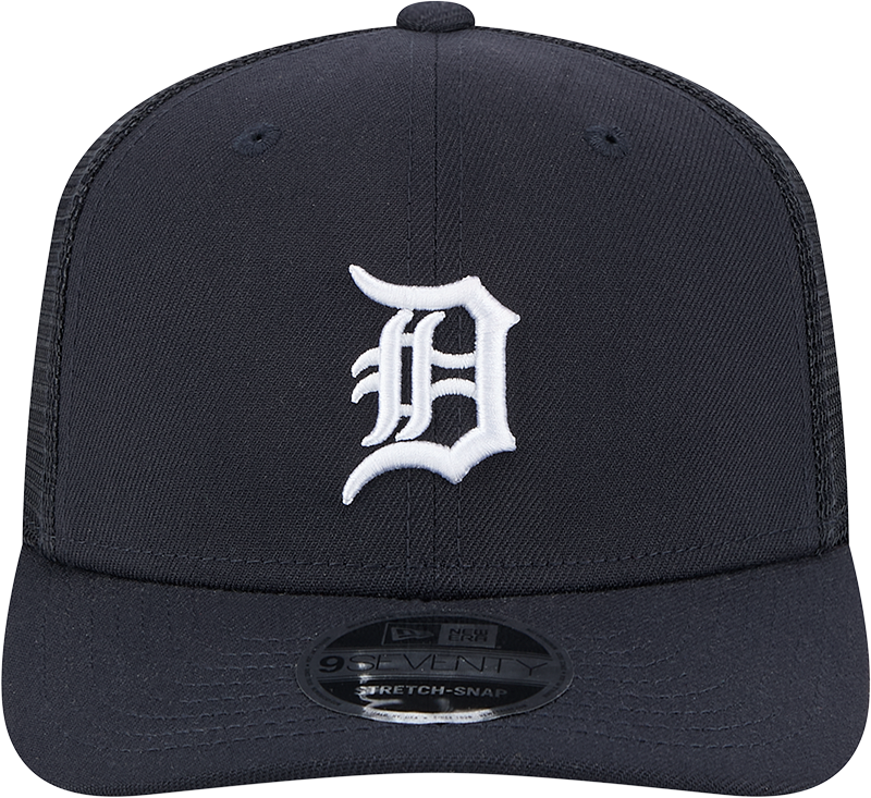 Detroit Tigers New Era Navy 9SEVENTY Trucker Adjustable Hat product image 2, provided for visual reference and product