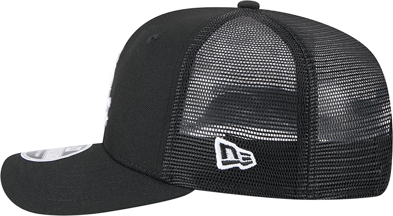 Chicago White Sox New Era Black 9SEVENTY Trucker Adjustable Hat product image 4, provided for visual reference and product