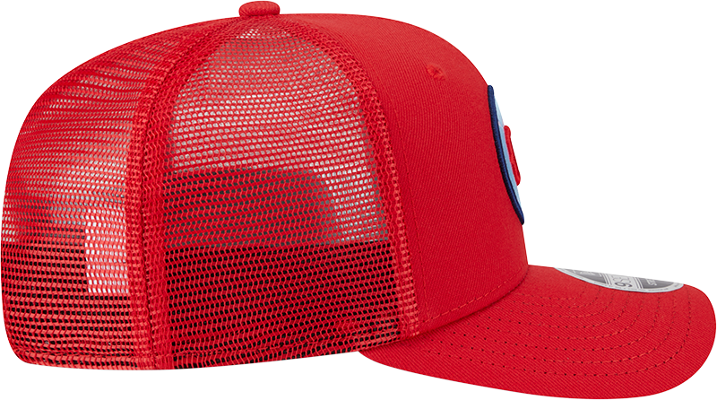 Chicago Fire New Era Red 9SEVENTY Trucker Adjustable Hat product image 5, provided for visual reference and product detail