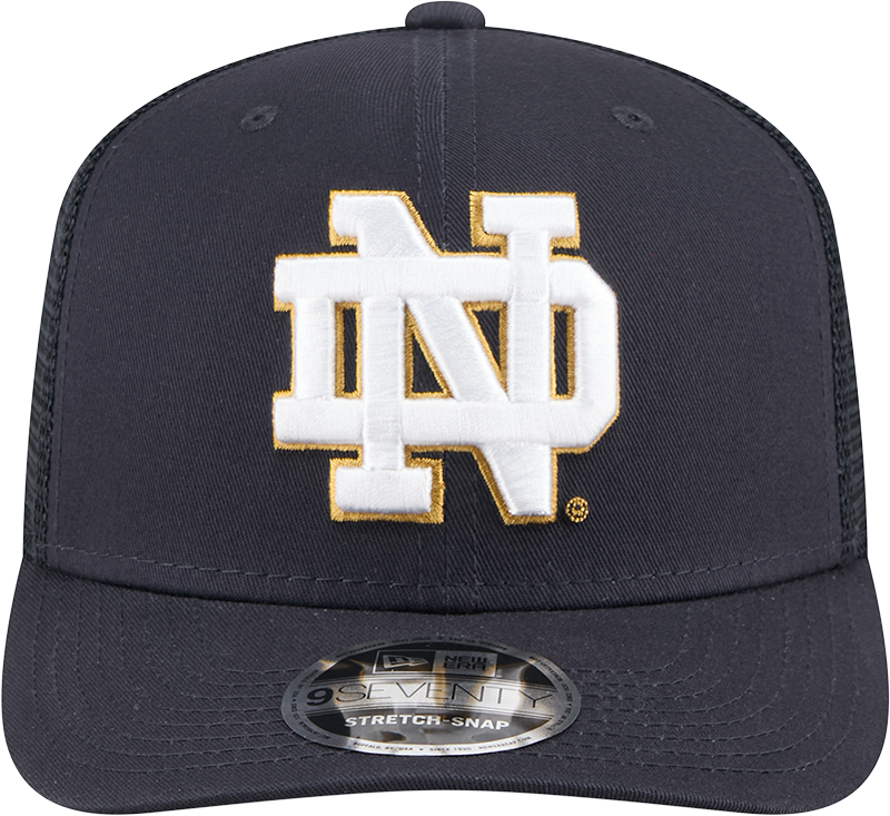 Notre Dame Fighting Irish New Era Navy New Era 9SEVENTY Trucker Hat for Men product image 2, provided for visual reference