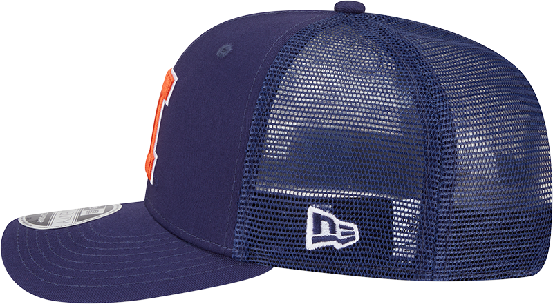 Illinois Fighting Illini New Era Navy New Era 9SEVENTY Trucker Hat for Men product image 4, provided for visual reference