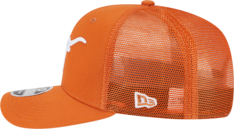 Texas Longhorns New Era Burnt Orange New Era 9SEVENTY Trucker Hat for Men product image 4, provided for visual reference and