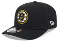 Boston Bruins Black New Era 9SEVENTY Adjustable Hat product image 1, provided for visual reference and product detail review