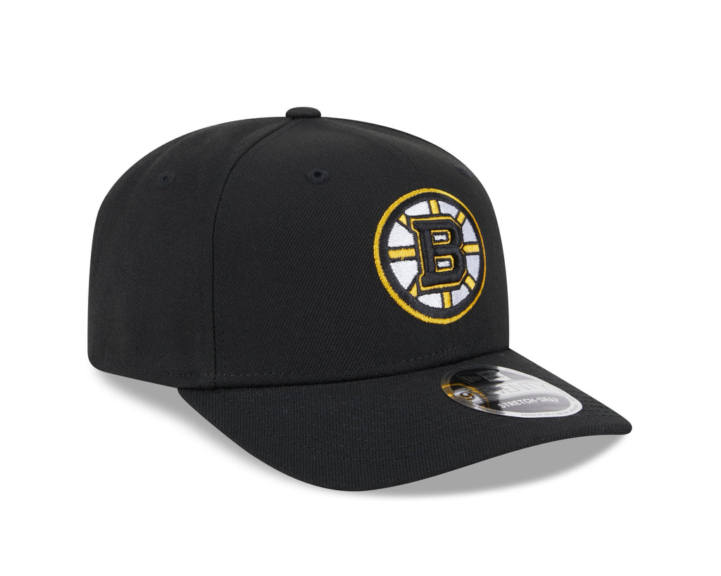 Boston Bruins Black New Era 9SEVENTY Adjustable Hat product image 3, provided for visual reference and product detail review