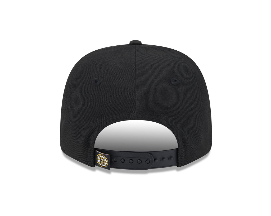 Boston Bruins Black New Era 9SEVENTY Adjustable Hat product image 6, provided for visual reference and product detail review