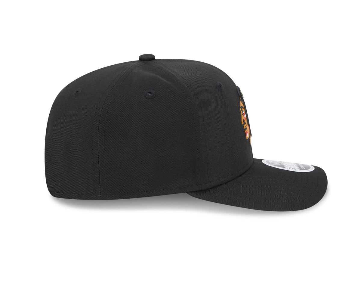 Chicago Blackhawks New Era Black 9SEVENTY Hat for Men product image 4, provided for visual reference and product detail