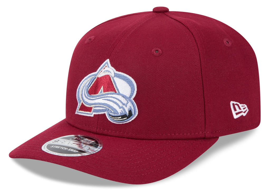 Colorado Avalanche Maroon New Era 9SEVENTY Adjustable Hat for Men product image 1, provided for visual reference and product