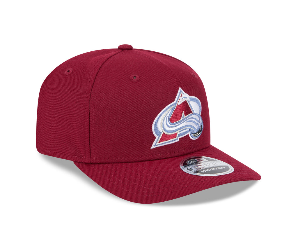 Colorado Avalanche Maroon New Era 9SEVENTY Adjustable Hat for Men product image 3, provided for visual reference and product
