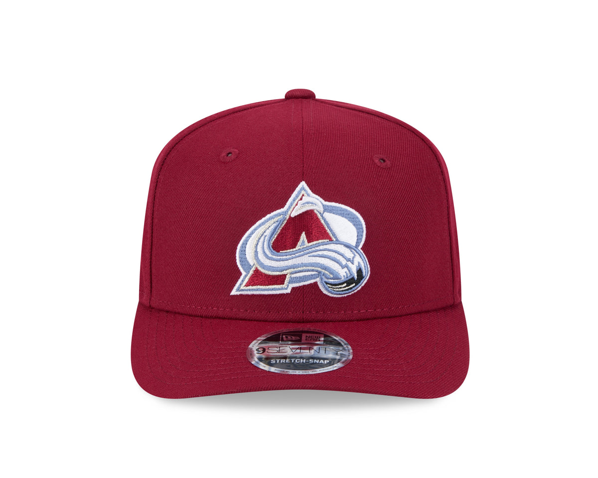Colorado Avalanche Maroon New Era 9SEVENTY Adjustable Hat for Men product image 2, provided for visual reference and product