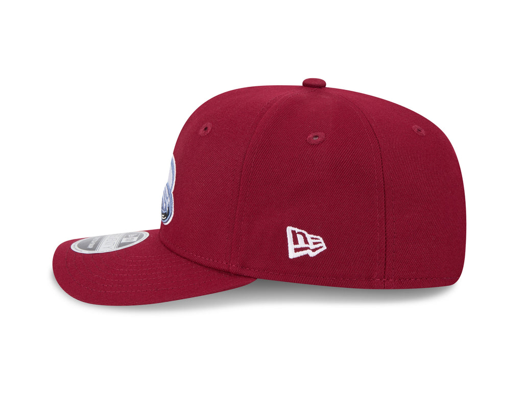 Colorado Avalanche Maroon New Era 9SEVENTY Adjustable Hat for Men product image 4, provided for visual reference and product