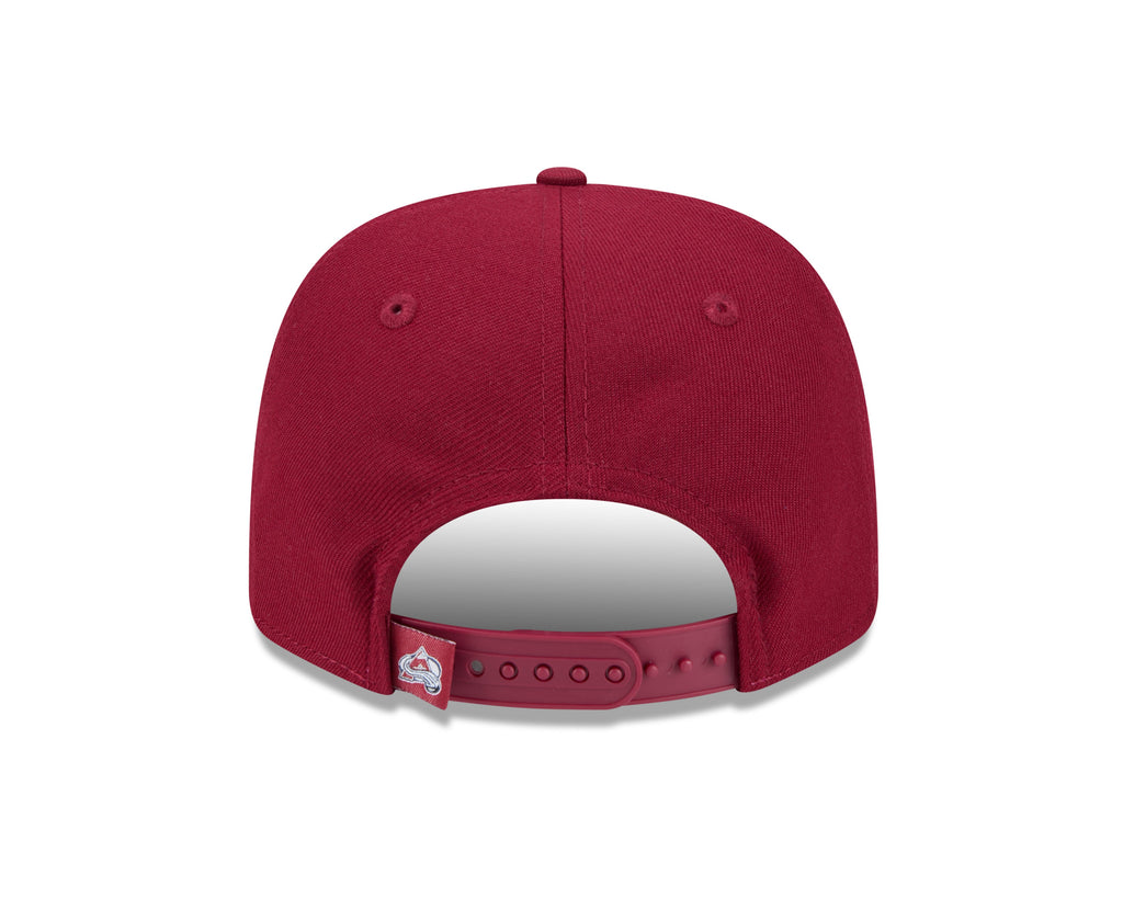 Colorado Avalanche Maroon New Era 9SEVENTY Adjustable Hat for Men product image 6, provided for visual reference and product
