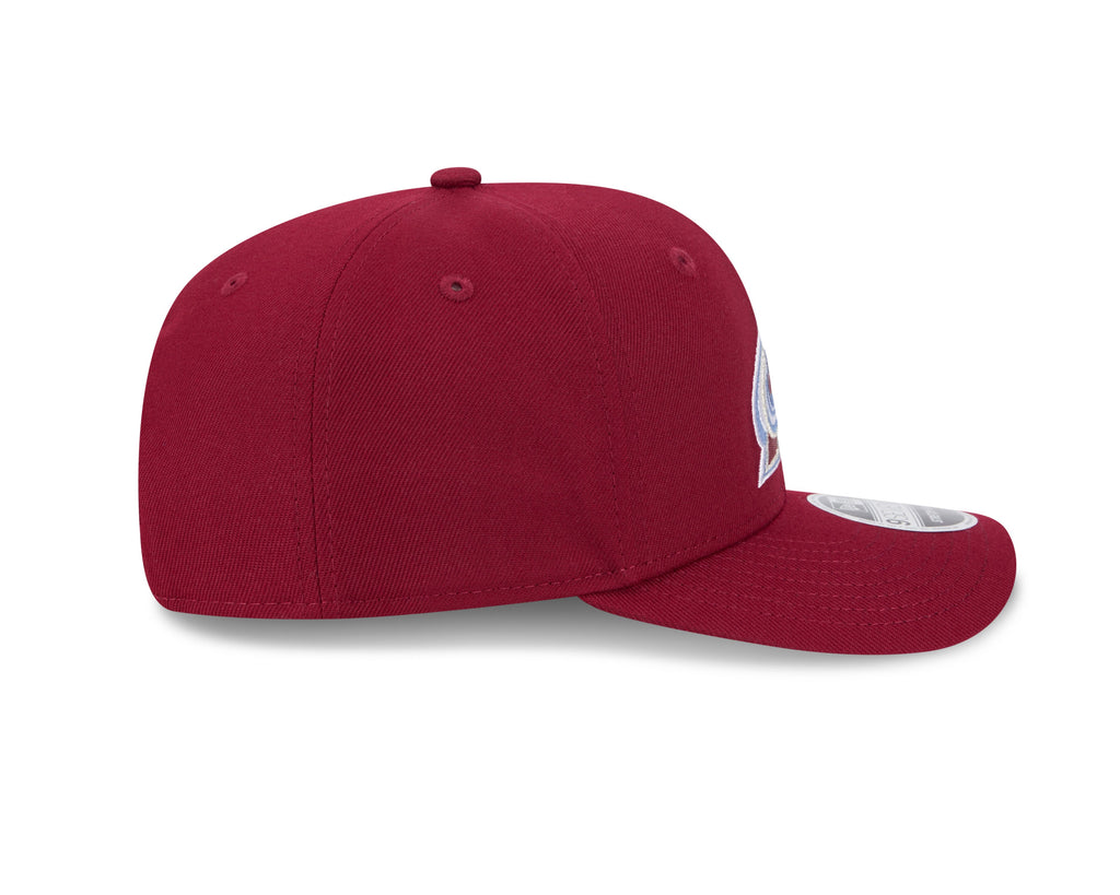 Colorado Avalanche Maroon New Era 9SEVENTY Adjustable Hat for Men product image 5, provided for visual reference and product