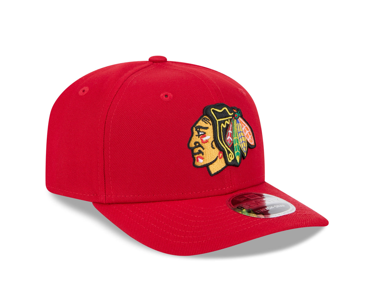 Chicago Blackhawks New Era Red 9SEVENTY Hat for Men product image 3, provided for visual reference and product detail review